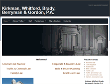 Tablet Screenshot of kirkmanwhitford.com